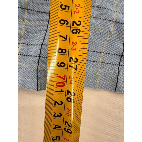 Vtg Masters Collection Polo Shirt Mens XL Checkered Hong Kong READ - Picture 7 of 7